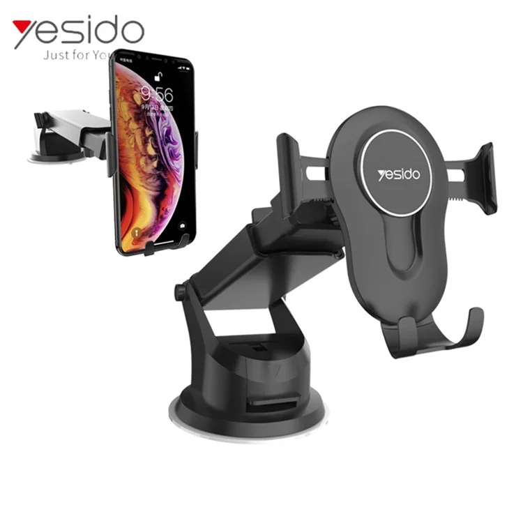 YESIDO C44 Universal Dashboard Car Phone Holder Bracket Mount for 3.5-6 inches Phones