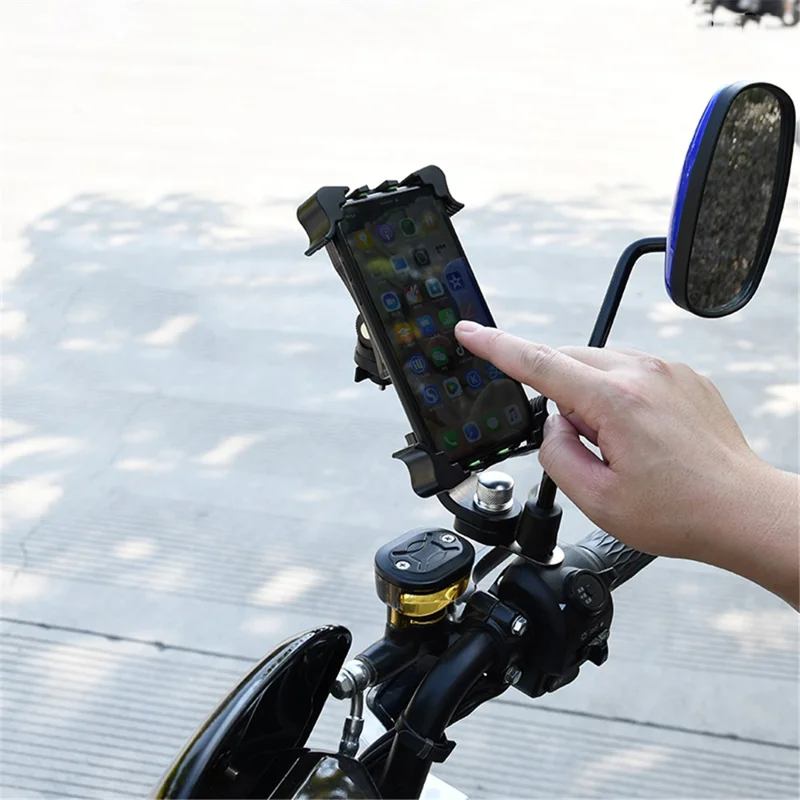 Support De Téléphonie De Moto Universel Stand De Montage De Moto - Noir