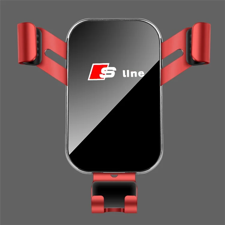 Portador de Telefone de Carro de Montagem de ar Ventro de ar Ventilação Para Audi Q5L (2018-2020) - Vermelho