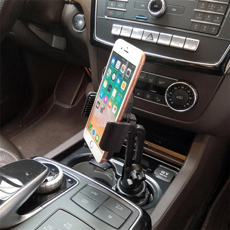 Car Cup Mount Phone Holder 360 Degree Rotation