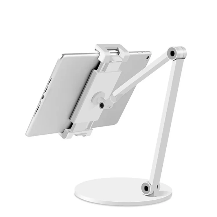 AP-7L Braccio lungo in alluminio per telefono cellulare Rotazione 4,7-12,9 pollici Ipad Ipad PC Supporto per laptop PC - Argento