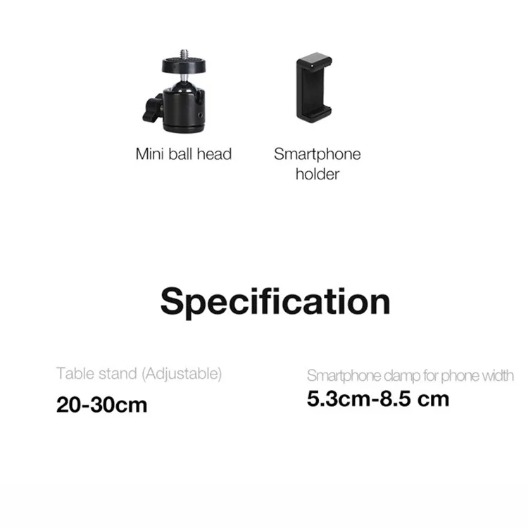 Metal Retractable Live Broadcast Stand Camera Holder Portable Projector Stand Mobile Phone Bracket