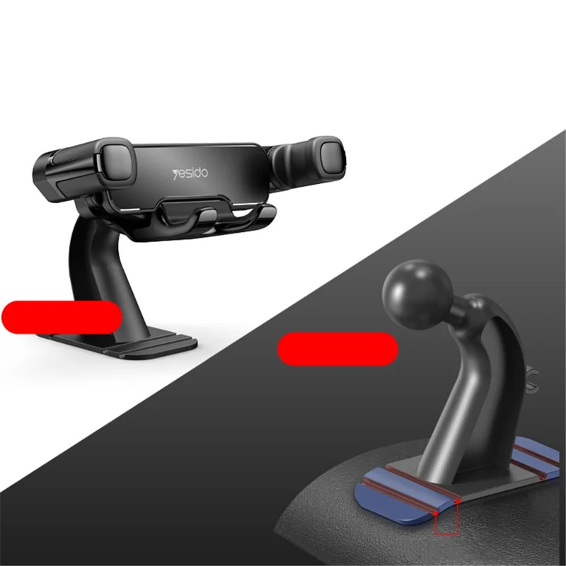 YESIDO Gravity Automatic Clamp Bracket Universal Car Mount C90