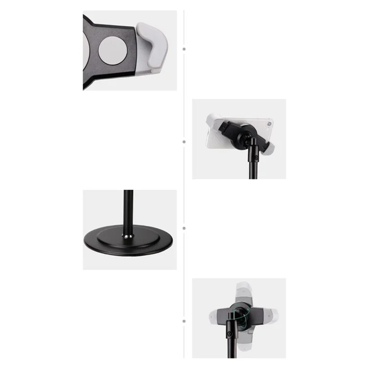 Universal Phone Holder & Desktop Stand Tablet Monopod for 4~12-inch Smartphone/Tablet