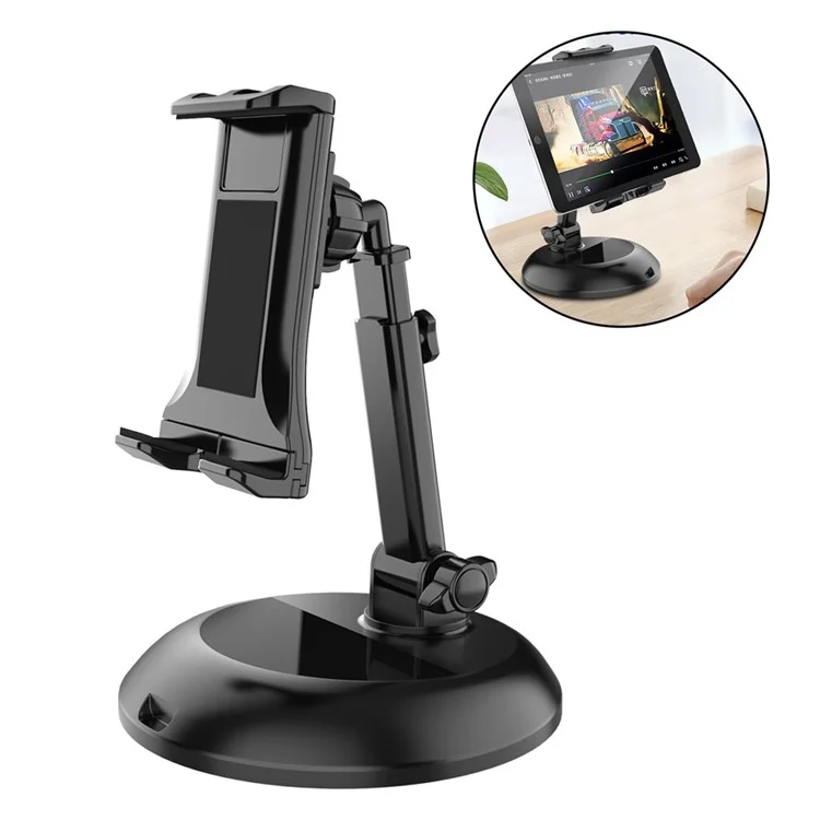 Desktop Laptop Stand Extendable Phone Holder 360 Degree Adjustable Cradle for iPhone iPad