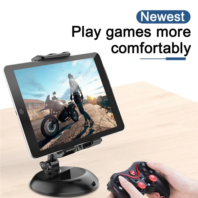 Desktop Laptop Stand Extendable Phone Holder 360 Degree Adjustable Cradle for iPhone iPad