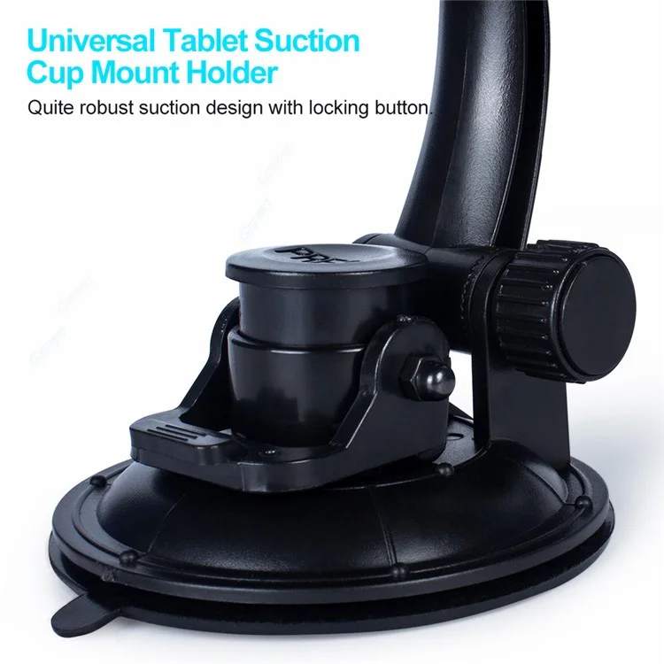 Suporte de Tablet para Painel de Carro 360° Rotação Ventosa de Sucção para Parabrisa iPad Suporte para Tablet de 7-14 polegadas