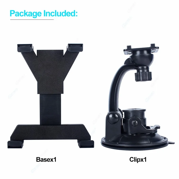 Car Dashboard Tablet Mount 360° Rotation Windshield Suction Cup iPad Holder for 7-14inch Tablet