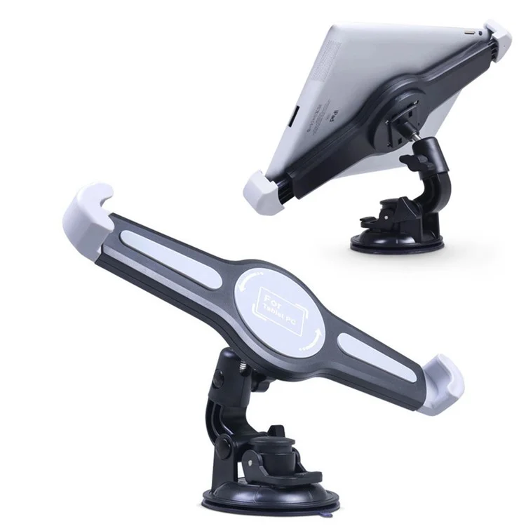 Suporte para Tablet de 360° Rotação para o Painel do Carro, Ventosa para Pára-brisas, Suporte para iPad de 7-11 polegadas