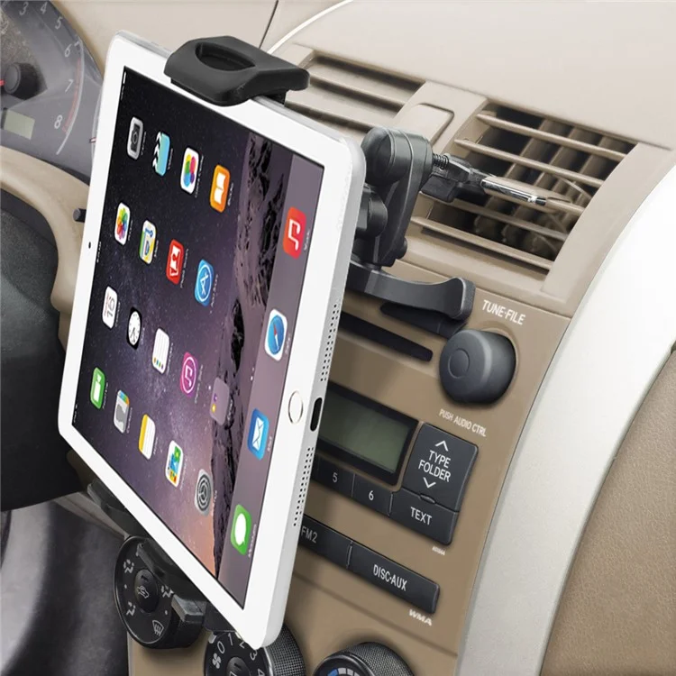 360° Rotation Car Air Vent Mount Telescopic Tablet Holder for 7-11inch Tablet