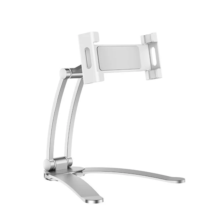 PB-45E Phone Holder Tablet Stand for 5-10.5 Inches Mobiles and Tablets - White