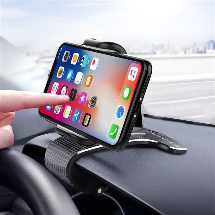 Auto Dashboard Bracket Handyhalter 360 Grad Drehung mit temporärer Parkplatz-Anrufnummer-Platte
