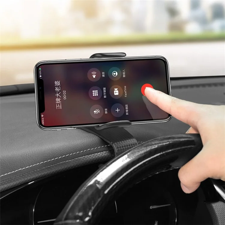 Auto Dashboard Bracket Handyhalter 360 Grad Drehung mit temporärer Parkplatz-Anrufnummer-Platte