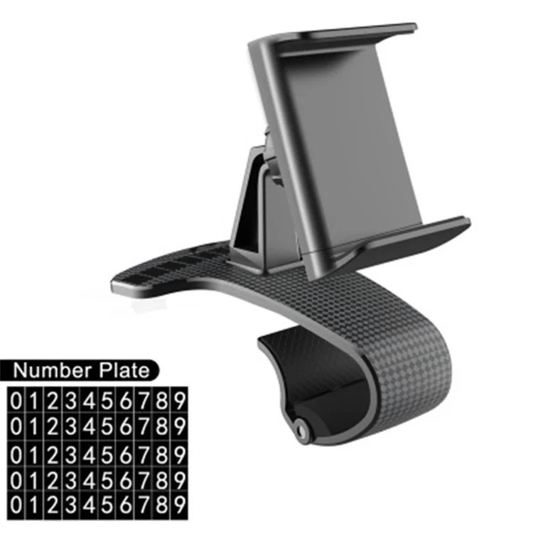 Auto Dashboard Bracket Handyhalter 360 Grad Drehung mit temporärer Parkplatz-Anrufnummer-Platte