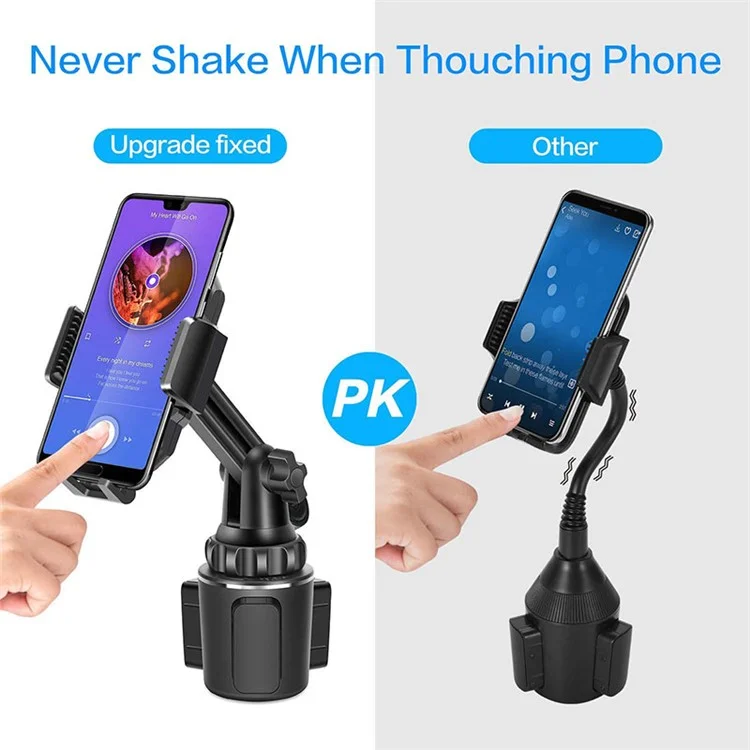 Universal Adjustable Car Cup Mount Phone Holder with Extra Long Neck for Cell Phone