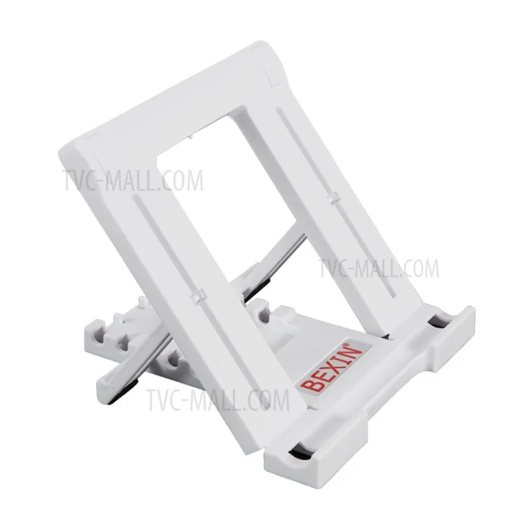 BEXIN Universal Folding Table Support Holder Desktop Stand for 7-11inch Cell Phone Tablet - White