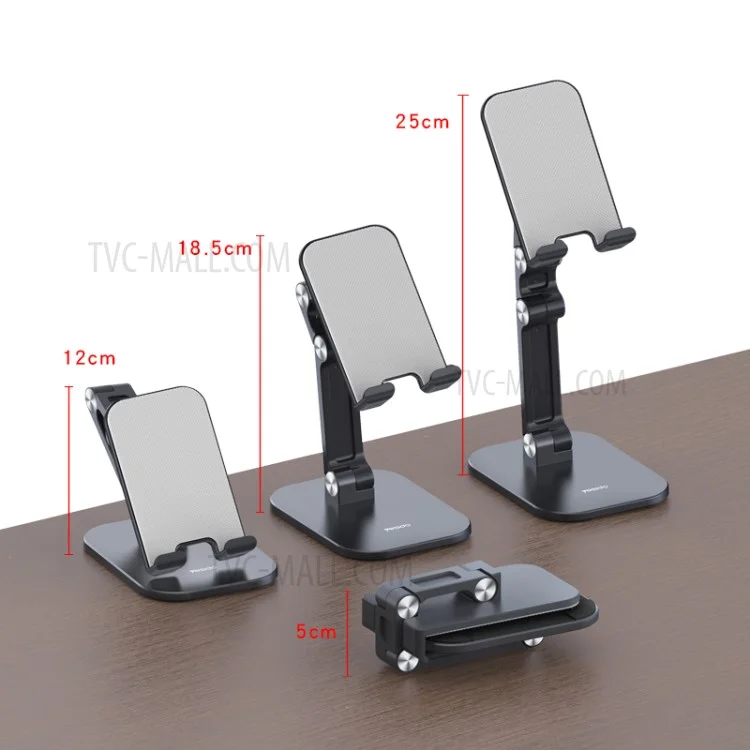 YESIDO C104 Folding Desktop Smartphone Tablet Stand Holder with Adjustable Angle Height