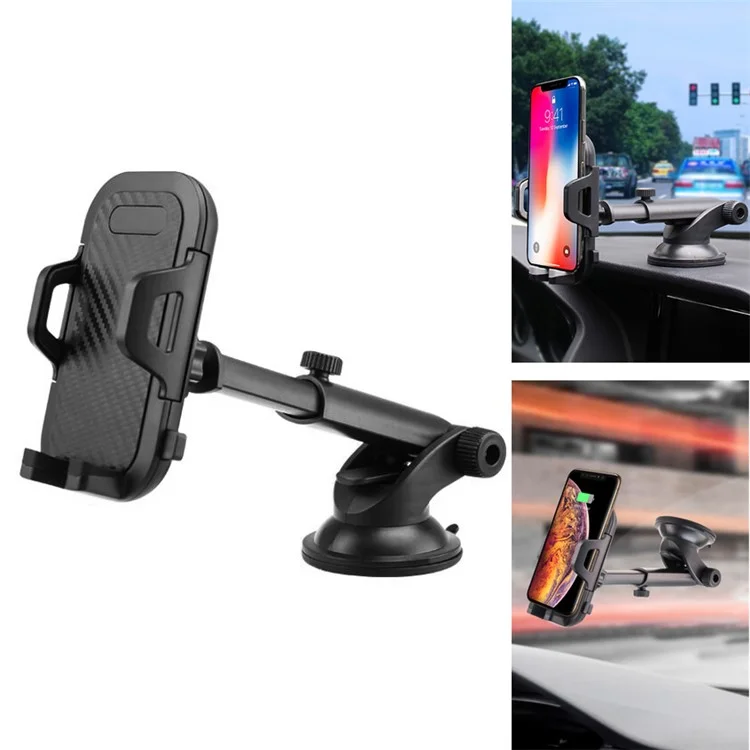 Suction Cup Adjustable Car Phone Holder Stand GPS Mount Bracket Support for 3.5- 6.0 inch Mobile Phone