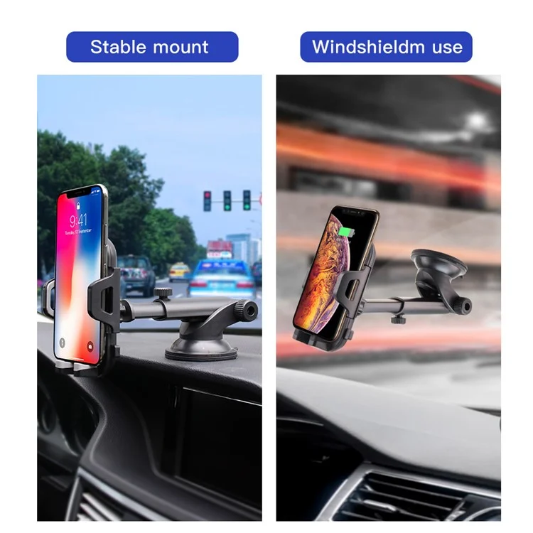Suction Cup Adjustable Car Phone Holder Stand GPS Mount Bracket Support for 3.5- 6.0 inch Mobile Phone