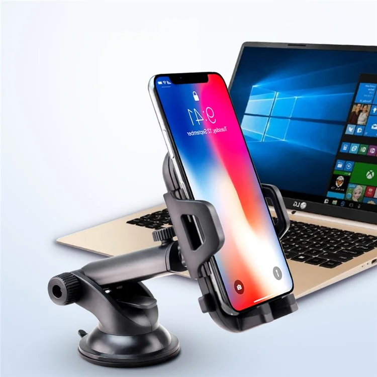 Suction Cup Adjustable Car Phone Holder Stand GPS Mount Bracket Support for 3.5- 6.0 inch Mobile Phone