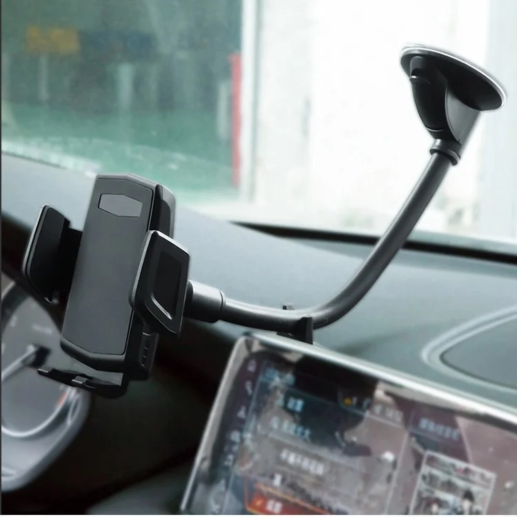 Car Phone Holder Flexible 360 Degree Rotation Windshield GPS Mobile Phone Mount Stand Bracket