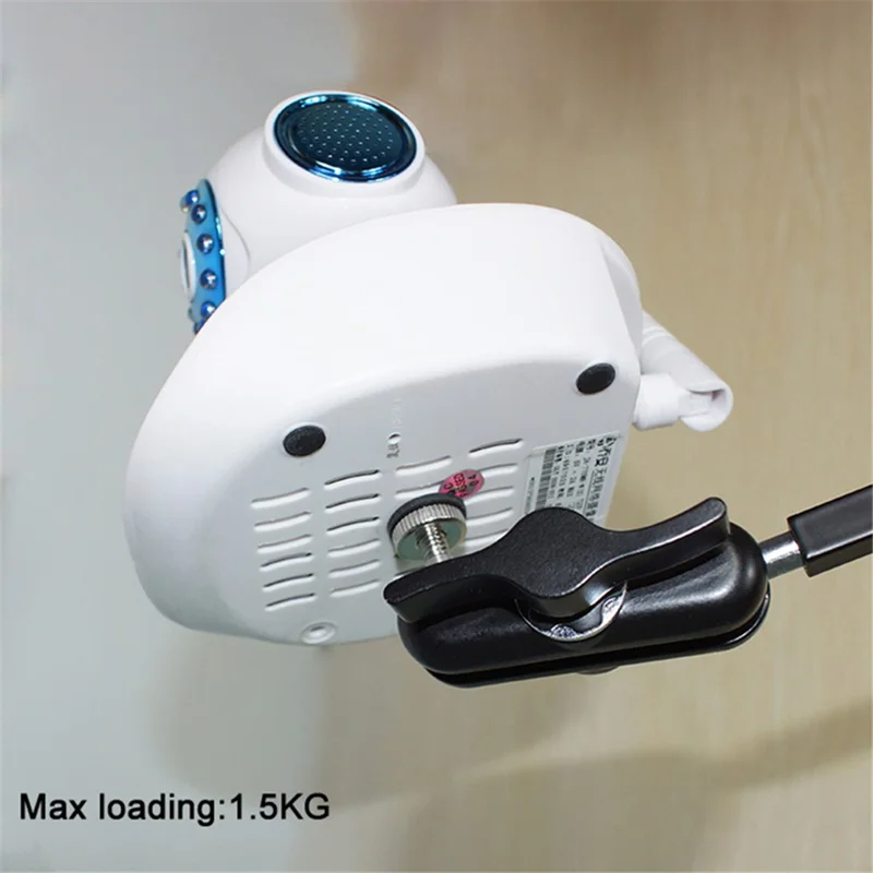 Flexible Long Arm Swivel Clamp Clip Mount Holder Stand Desktop Bracket for 208B DSLR Camera Monitor