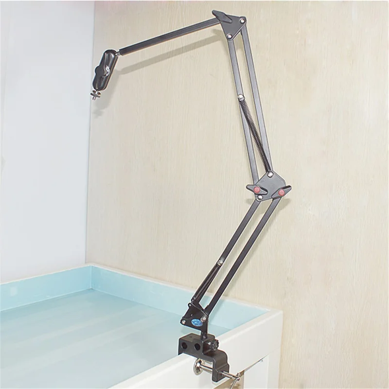 Flexible Long Arm Swivel Clamp Clip Mount Holder Stand Desktop Bracket for 208B DSLR Camera Monitor