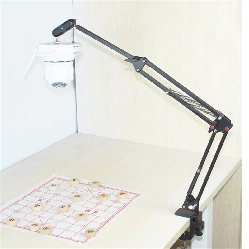 Flexible Long Arm Swivel Clamp Clip Mount Holder Stand Desktop Bracket for 208B DSLR Camera Monitor