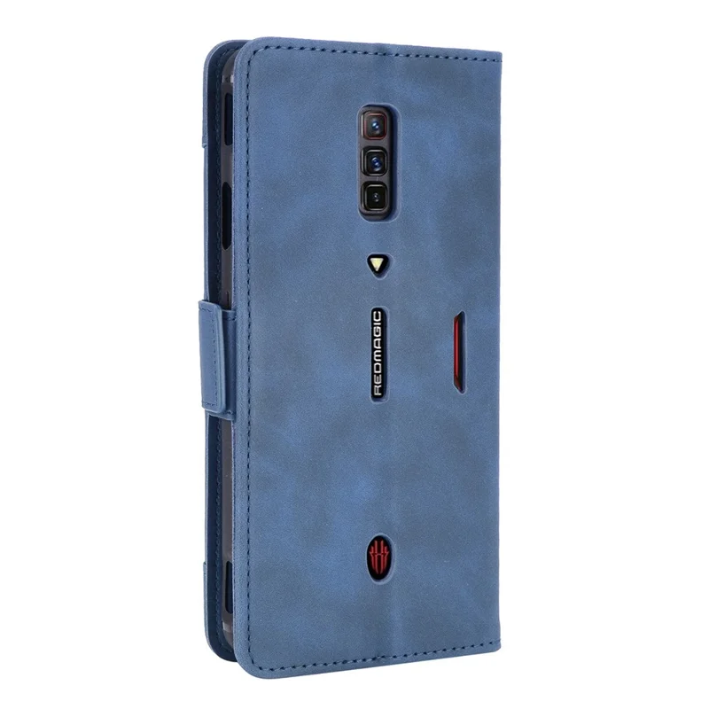 Boîtier De Protection Du Portefeuille En Cuir Avec Plusieurs Machines À Sous Pour ZTE Nubia Red Magic 6 Pro / ZTE NUBIA RED MAGIC 6 - Bleu