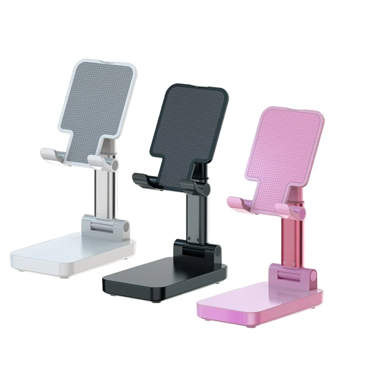 CCT2 Retractable Tablet Charging Power Bank Cell Phone Holder Stand Desktop Bracket - White