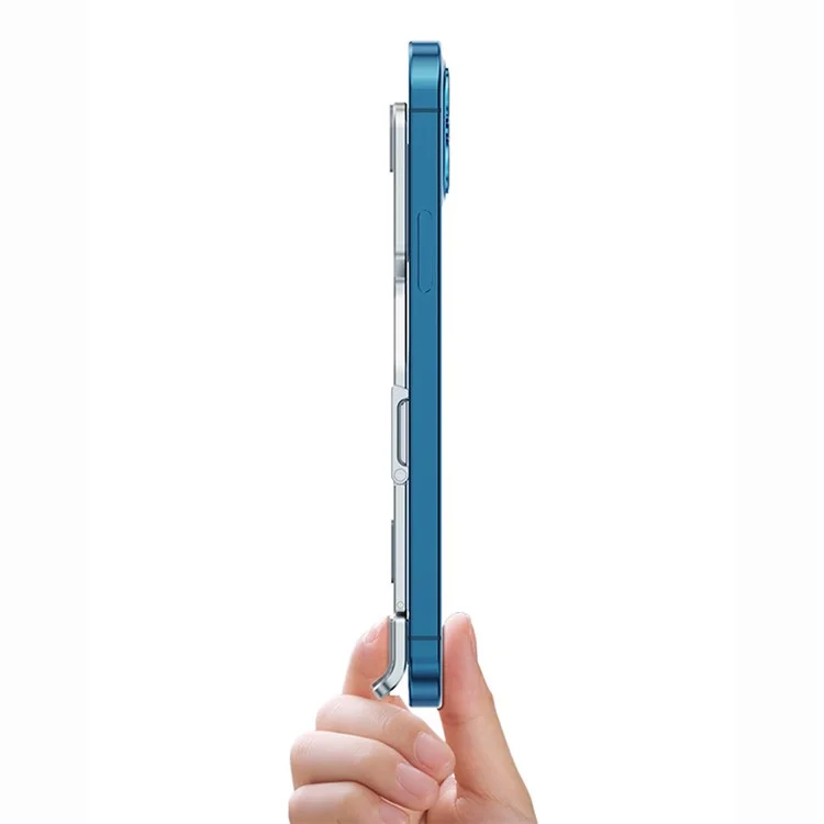H12 Universal Foldable Mobile Phone Tablet Metal Bracket Desktop Holder Stand - Silver
