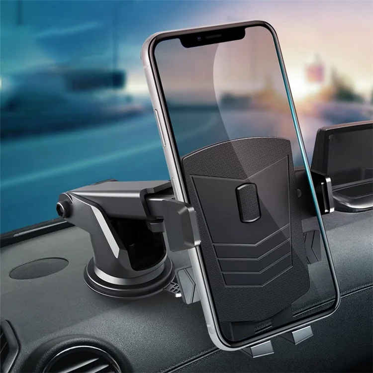 360 Degree Rotation Car Suction Cup Mount Air Vent Clip Phone Holder Bracket - Style A