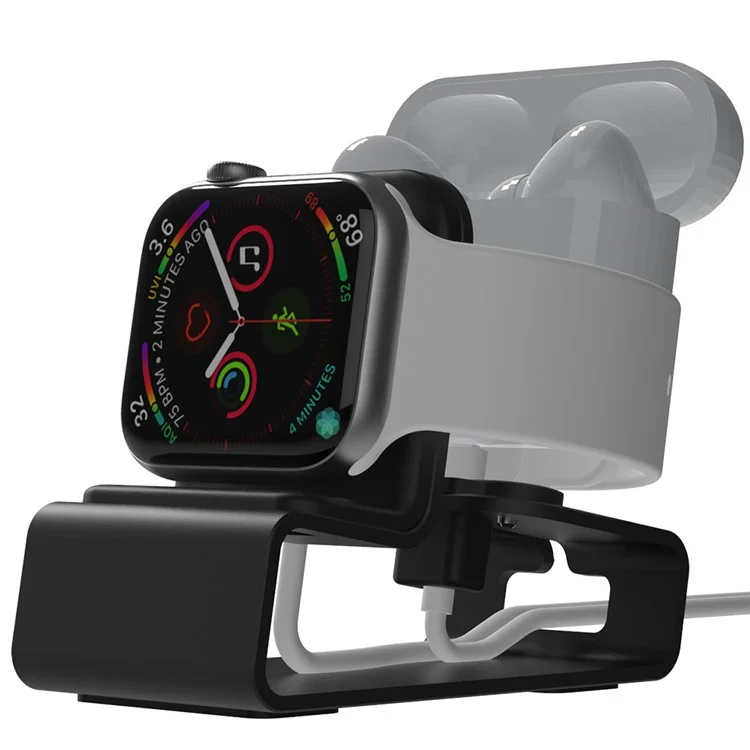 T065 Aluminium-Legierungs-Ladeständer Dock Schreibtischhalter Halterung für Apple Watch AirPods Pro