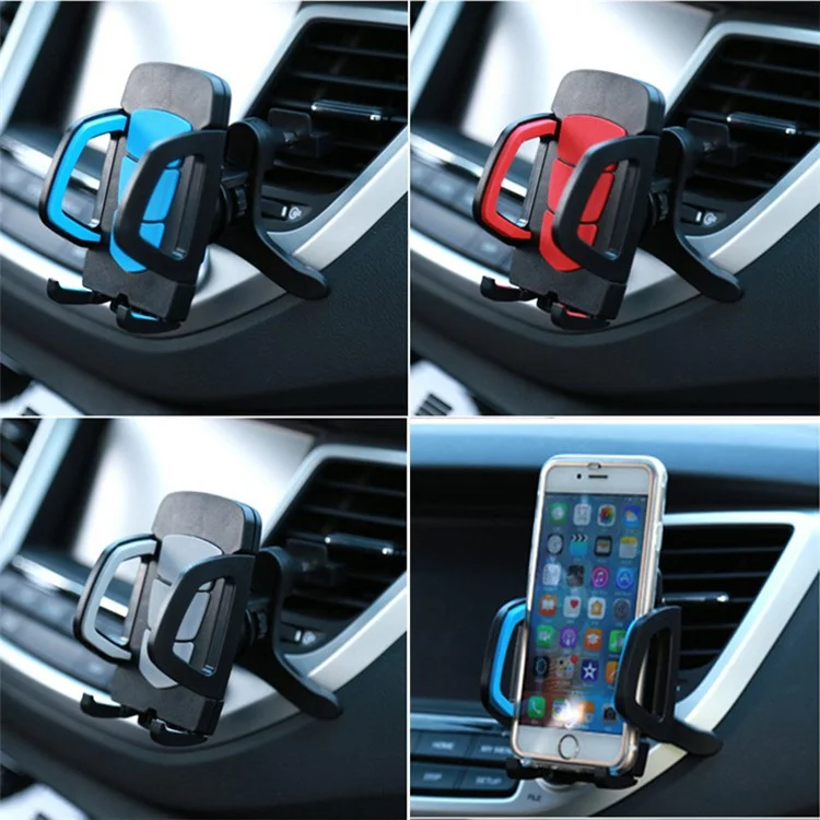 X0403 Universal Car Air Outlet Car Phone Holder Mount Stand Adjustable Mobile Phone GPS Bracket - Gelb