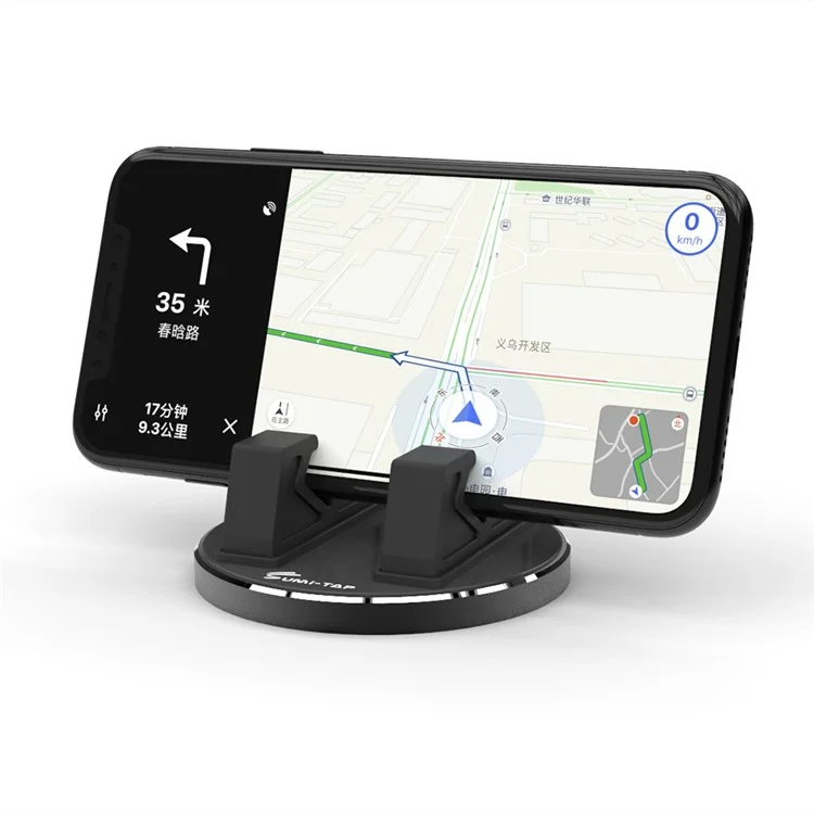 SUMI-TAP 360 Degree Rotation Silicone Universal Mobile Phone Stand Clip Mount Bracket Holder - Red