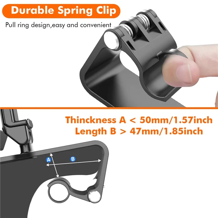 PB-144 Car Mobile Phone Holder Stand 360 Degree Rotating GPS Bracket Support with Parking Number Plate