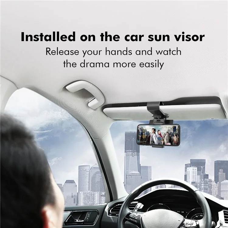 PB-144 Car Mobile Phone Holder Stand 360 Degree Rotating GPS Bracket Support with Parking Number Plate