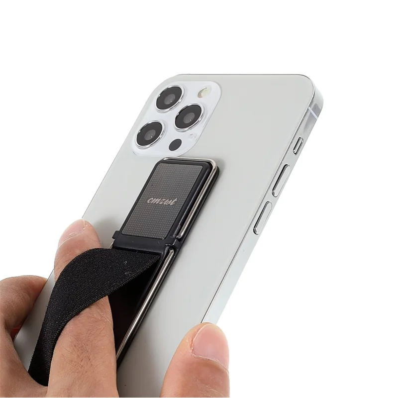 CMZWT CPS-030 Uchwyt na Telefon z Opaską Elastyczną, Uchwyt Palcowy do iPhone'a, Samsunga, Xiaomi - Czarny