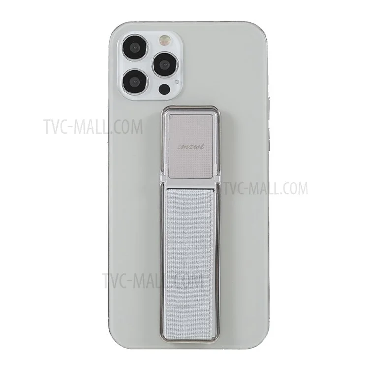 CMZWT CPS-030 Phone Holder Mount Finger Grip with Elastic Band for iPhone Samsung Xiaomi - Silver