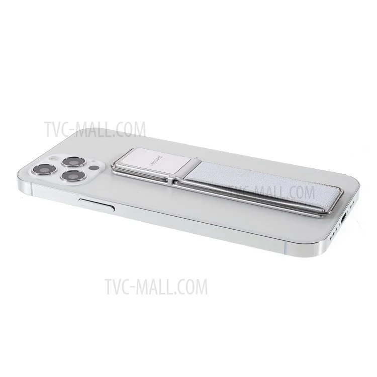 CMZWT CPS-030 Phone Holder Mount Finger Grip with Elastic Band for iPhone Samsung Xiaomi - Silver