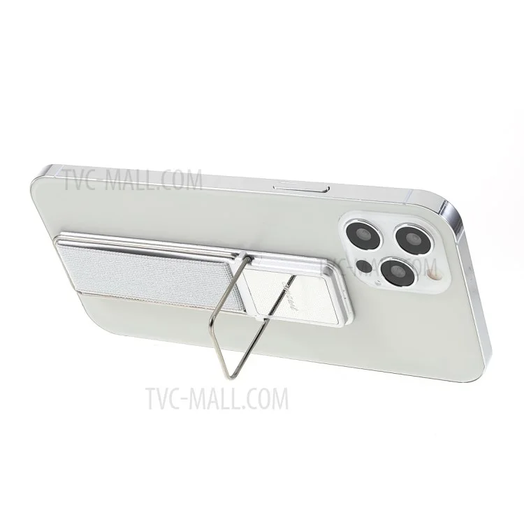 CMZWT CPS-030 Phone Holder Mount Finger Grip with Elastic Band for iPhone Samsung Xiaomi - Silver