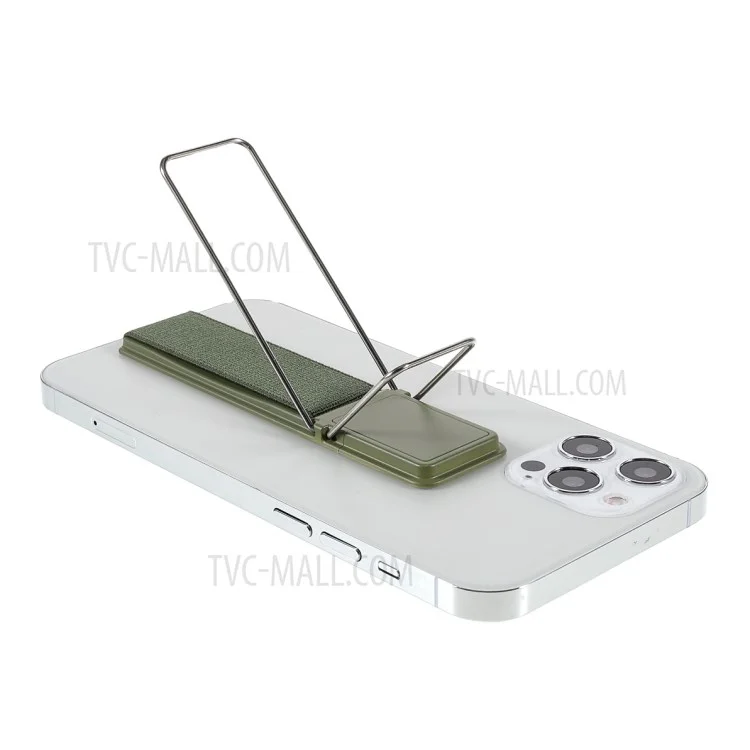 CMZWT CPS-030 Phone Holder Mount Finger Grip with Elastic Band for iPhone Samsung Xiaomi - Green