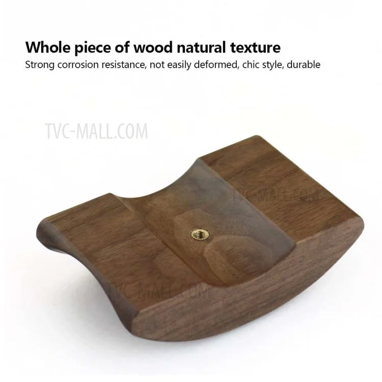 Universelle Holz-Aluminiumlegierung-Kopfhörerhalterung, Gaming-Headset-Halterung, Halterung mit solidem Metallsockel für AirPods Max - Grau