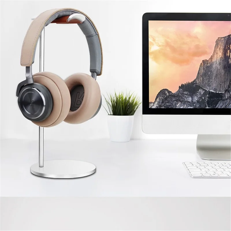 Universal Aluminum Alloy Headphone Stand Desktop Gaming Headset Holder Bracket for AirPods Max - Grey