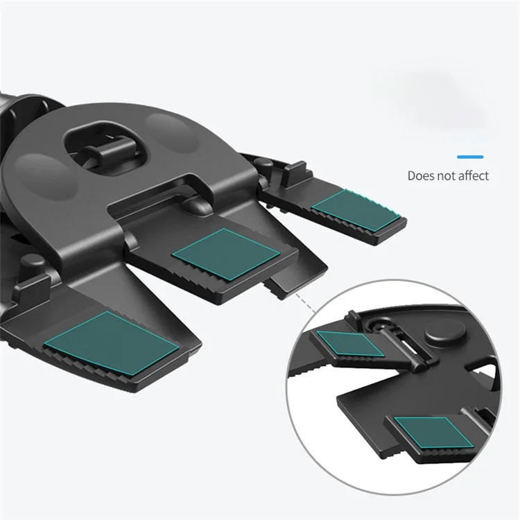 ZY-CD02 Car CD Slot Mount Automatic Lock 360° Rotation Phone Holder Stand - Black
