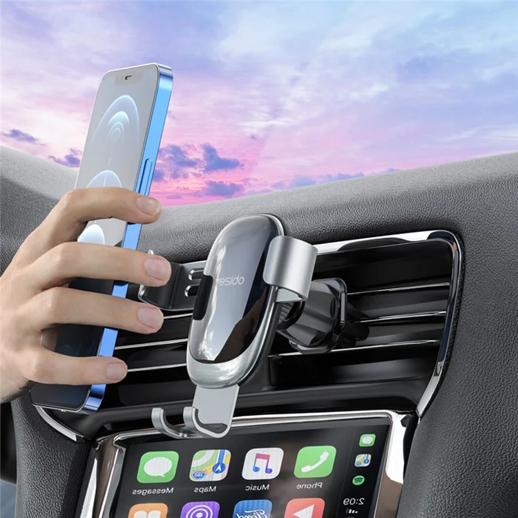 YESIDO C122 Car Mount Air Vent Mobile Phone Holder 360° Rotation Gravity Auto Clamp Bracket