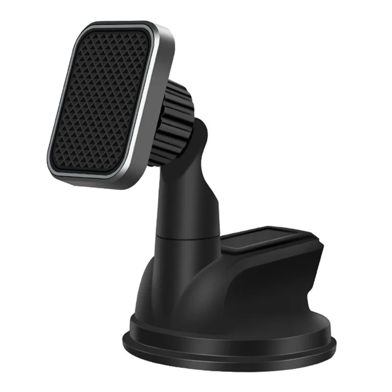 360 Degrees Rotary Magnetic Car Dashboard Windshield Phone Holder Suction Cup Bracket for iPhone Samsung GPS - Grey