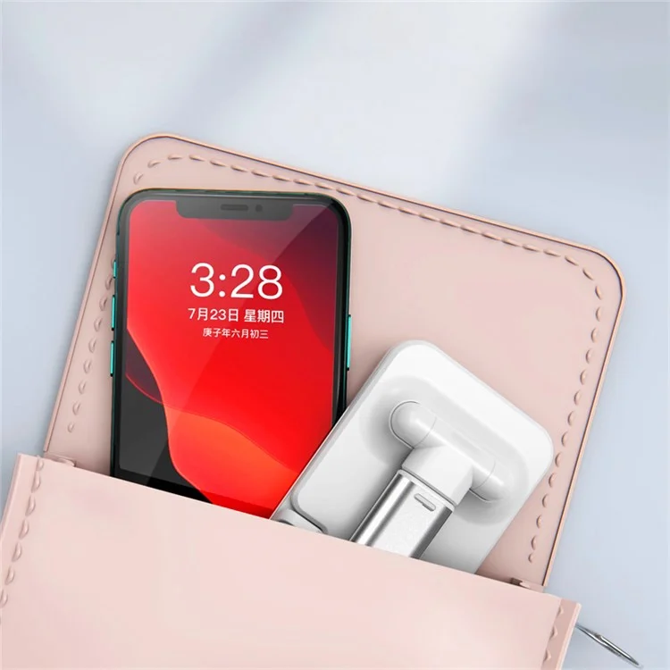 T9-2 Portable Foldable Telescopic Phone Mount Holder Adjustable Angle Mobile Phone Stand Bracket - Black