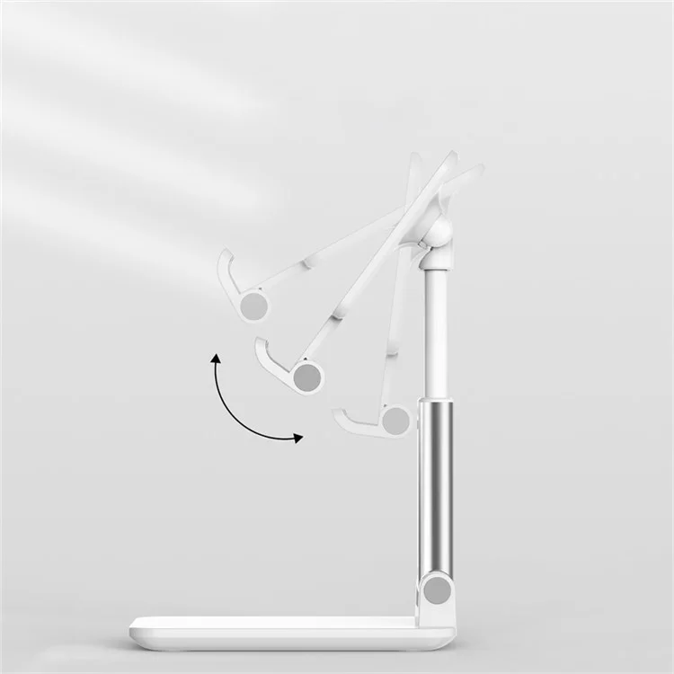 T9-2 Portable Foldable Telescopic Phone Mount Holder Adjustable Angle Mobile Phone Stand Bracket - Black