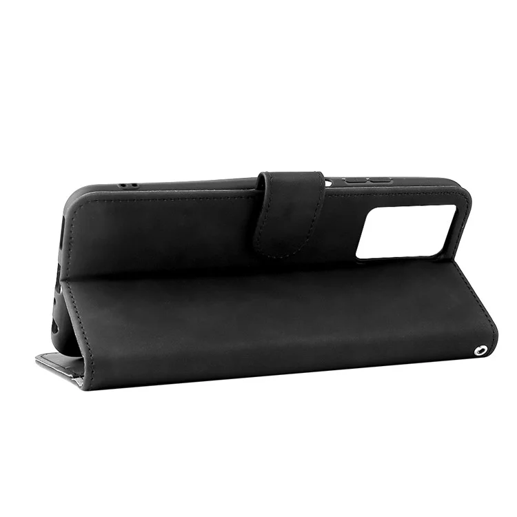 Flip Folio Stand Skin Touch Ceelle Leather Wallet Magnetic Spoatece с Ремешком Для ZTE Blade V30 Vita - Черный